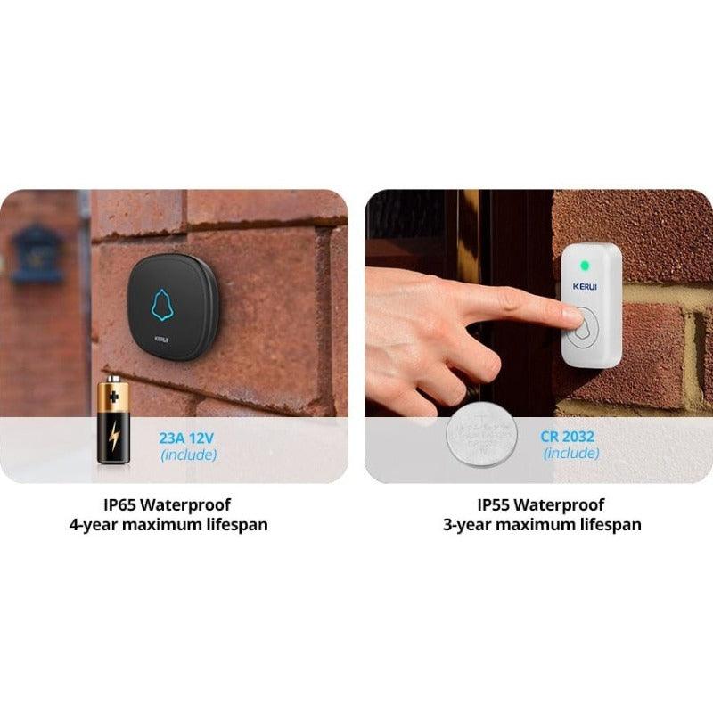 KERUI- M525 Outdoor Wireless Waterproof  Doorbell | US/EU/UK Plug Optional.