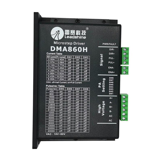 Leadshine DMA860H step driver DSP microstep driver AC18~80V  DC24-80V 2 phase.stepper motor driver
