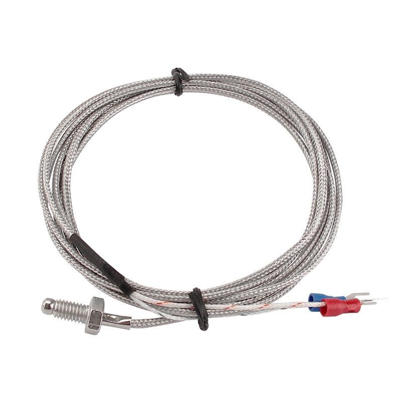 M6/M8 K Type Thermocouple Control Thread Screw Probe Temperature Sensor 0-400℃.