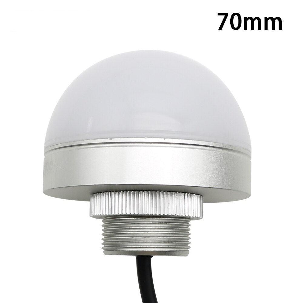 Machine Tool Three-color Light Buzzer Hemisphere Semicircle Signal Warning Light Small Equipment LED 12V 24V Red Yellow Green.