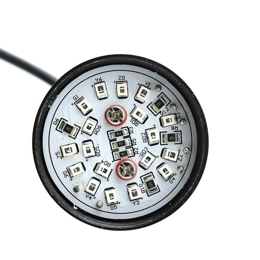 Machine Tool Three-color Light Buzzer Hemisphere Semicircle Signal Warning Light Small Equipment LED 12V 24V Red Yellow Green.