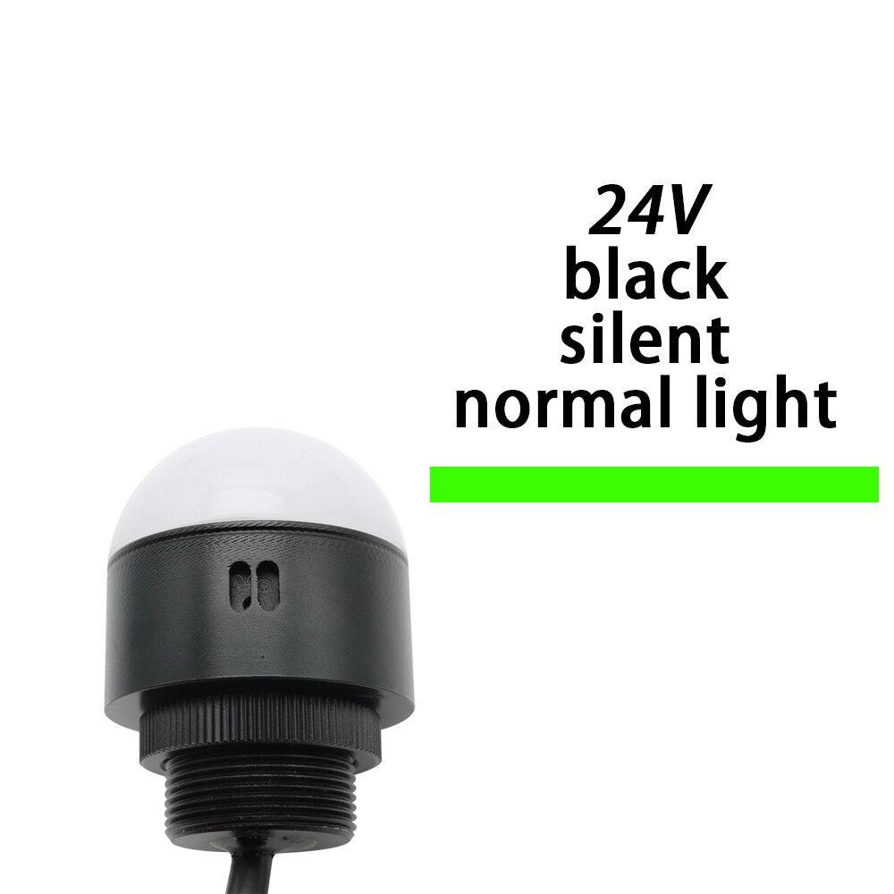 Machine Tool Three-color Light Buzzer Waterproof Semicircle Signal Warning Light Small Equipment LED 12V 24V Red Yellow Green.