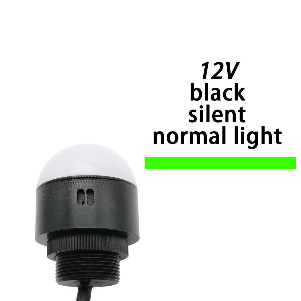 Machine Tool Three-color Light Buzzer Waterproof Semicircle Signal Warning Light Small Equipment LED 12V 24V Red Yellow Green.