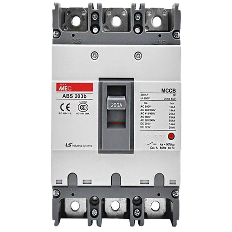 MEC 3P Moulded Case Circuit Breaker ABS203b 125A 150A 175A 200A 225A 250A LS ELECTRIC MCCB.