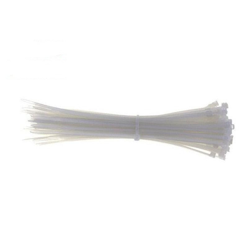 MR- 100PCS 3 X 60/80/100/120/150/200mm Wire Zip Ties/Black white Optional.
