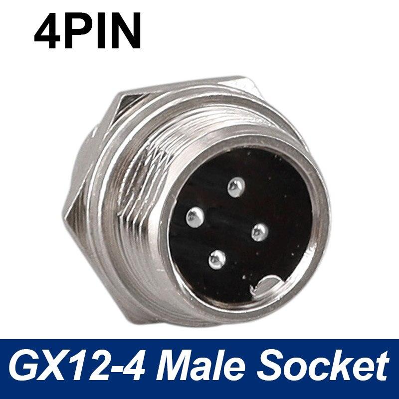 Only Male Socket of 7/16" GX12 Cable Connector 2Pin3pin4pin 5pin6pin7pin.