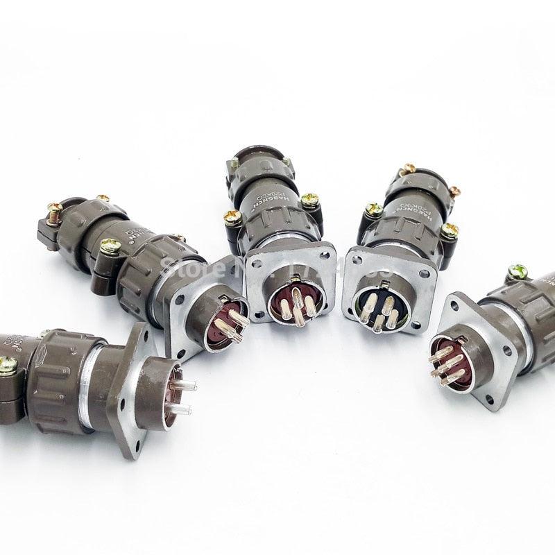 P20 series aviation connector 2.3.4.5.7 core 20mm plug and socket P20K2Q P20J2Q female male.