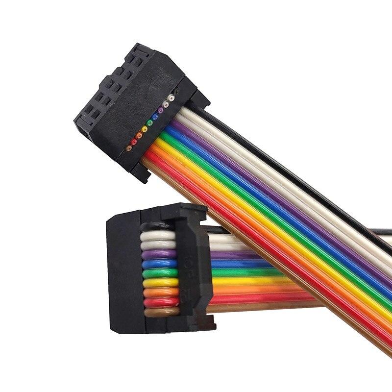 PLC Frequency converter panel extention line 10pin Female Color cable Frequency converter cable line 1m Female FPOR/FPG/FPO/FPO1.