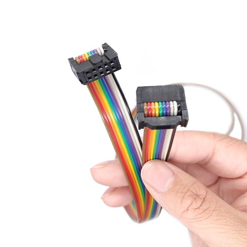 PLC Frequency converter panel extention line 10pin Female Color cable Frequency converter cable line 1m Female FPOR/FPG/FPO/FPO1.