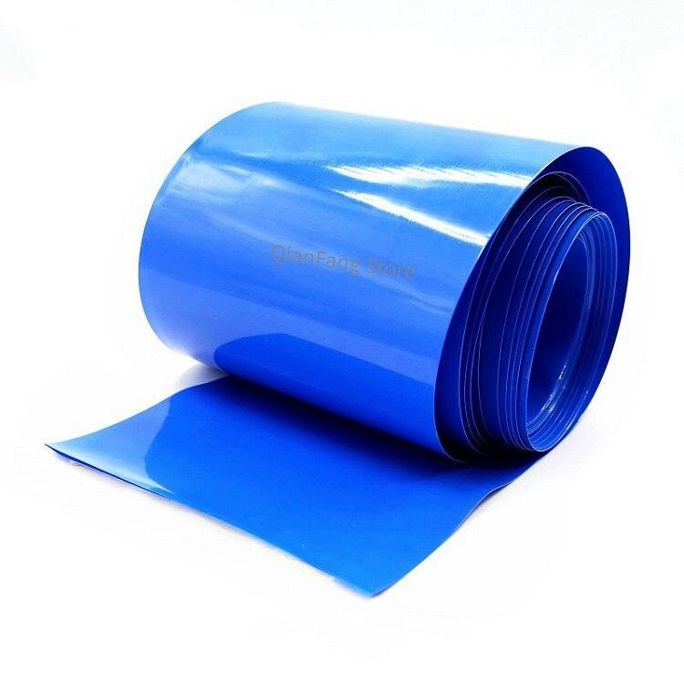 PVC Heat Shrink Tube 105mm Width Blue Multicolor Shrinkable Cable Sleeve Sheath Pack Cover for 18650 Lithium Battery Film Wrap.