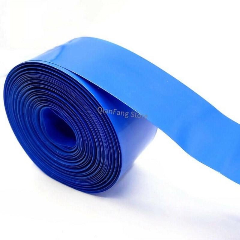 PVC Heat Shrink Tube 45mm Width Blue Multicolor Shrinkable Cable Sleeve Sheath Pack Cover for 18650 Lithium Battery Film Wrap.
