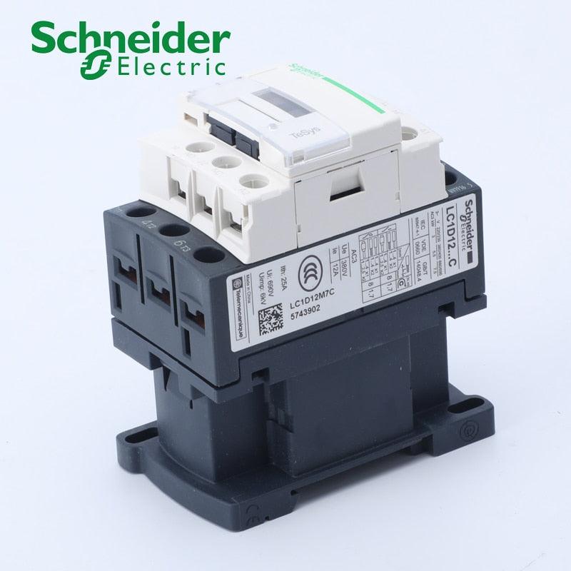Schneider Electric 3P 12A AC Contactor LC1D12M7C LC1D12CC7C LC1D12B7C LC1D12E7C LC1D12F7C LC1D12Q7C LC1D12P7C.
