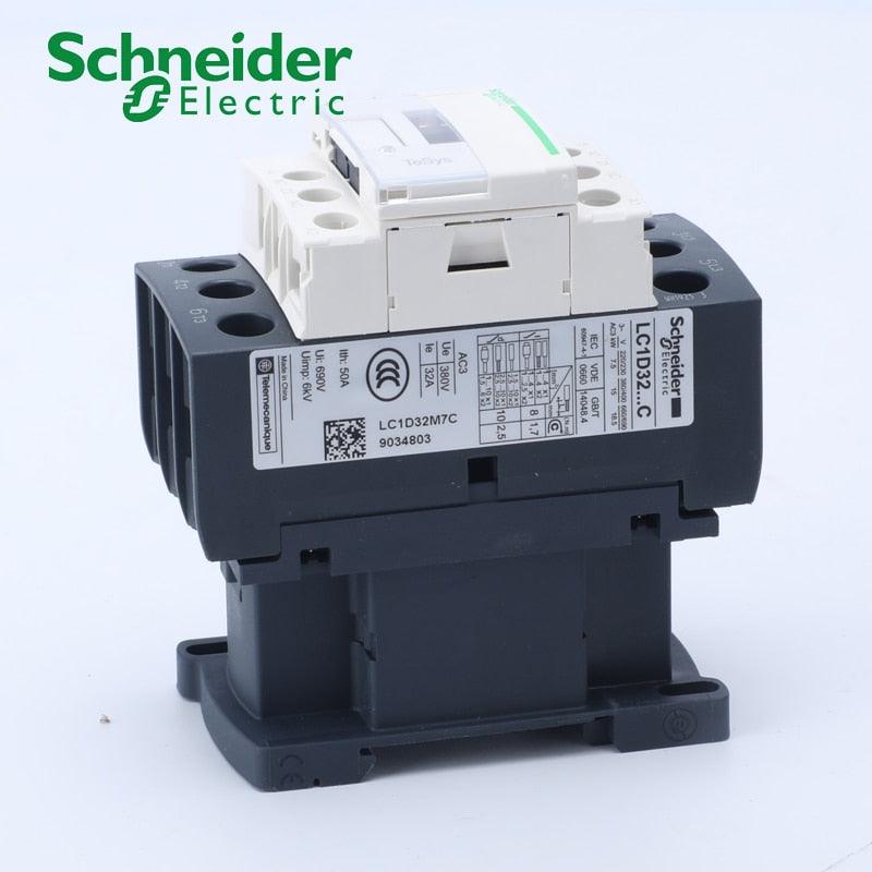 Schneider Electric 3P 32A AC Contactor LC1D32M7C LC1D32CC7C LC1D32B7C LC1D32E7C LC1D32F7C LC1D32Q7C.