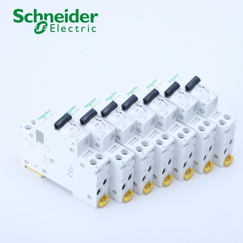 Schneider Electric Acti 9 iDPN 1P+N Miniature Circuit Breaker C Curve 6A 10A 16A 20A 25A 32A 40A iDPNa MCB Air Switch.
