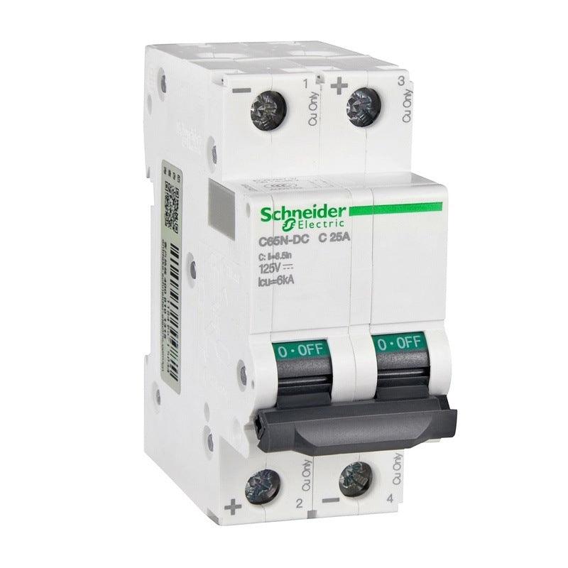Schneider Electric Multi 9 C65N-DC MCB 2P DC Miniature Circuit Breaker C 1A 2A 4A 6A 10A 16A 20A 25A 32A 40A 50A 63A.