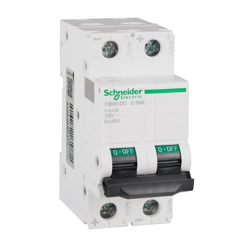 Schneider Electric Multi 9 C65N-DC MCB 2P DC Miniature Circuit Breaker C 1A 2A 4A 6A 10A 16A 20A 25A 32A 40A 50A 63A.