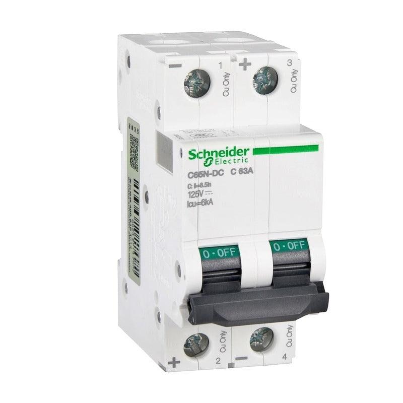 Schneider Electric Multi 9 C65N-DC MCB 2P DC Miniature Circuit Breaker C 1A 2A 4A 6A 10A 16A 20A 25A 32A 40A 50A 63A.