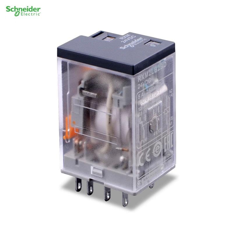 Schneider Small Intermediate Power Relay 3 x RXM2LB2F7-120VAC 4 x RXM2LB2B7-24VAC, 5 x RXZE1M2C-Socket.