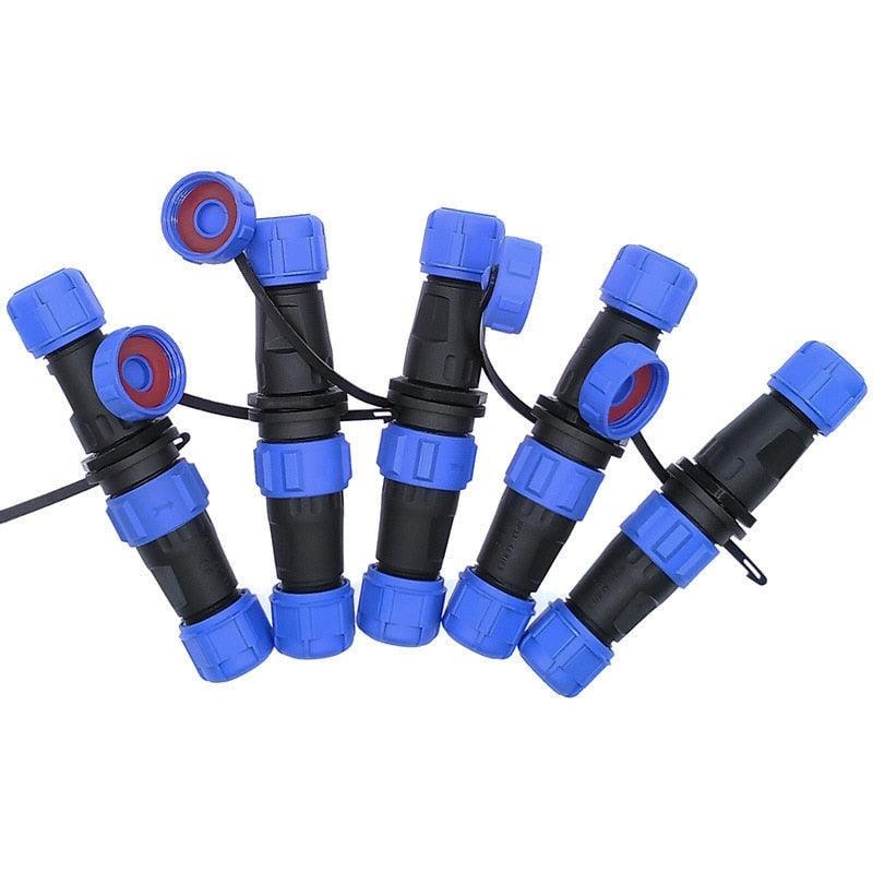 SP1310 SP1311 Waterproof docking connector plug SP13 2pin 3pin 4pin 5pin 6pin 7pin IP68 cable connector.cnmaway connector