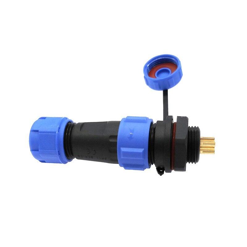 SP1310 SP1312 waterproof connector SP13 2pin 3pin 4pin 5pin 6pin 7pin 9pin IP68 connectors plug and socket.