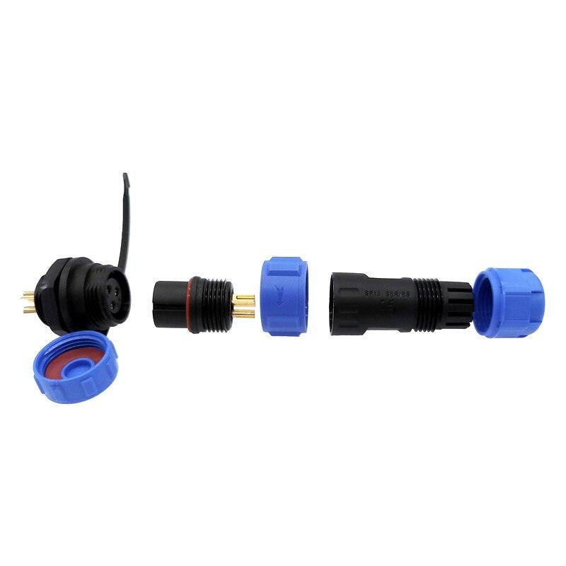 SP1310 SP1312 waterproof connector SP13 2pin 3pin 4pin 5pin 6pin 7pin 9pin IP68 connectors plug and socket.