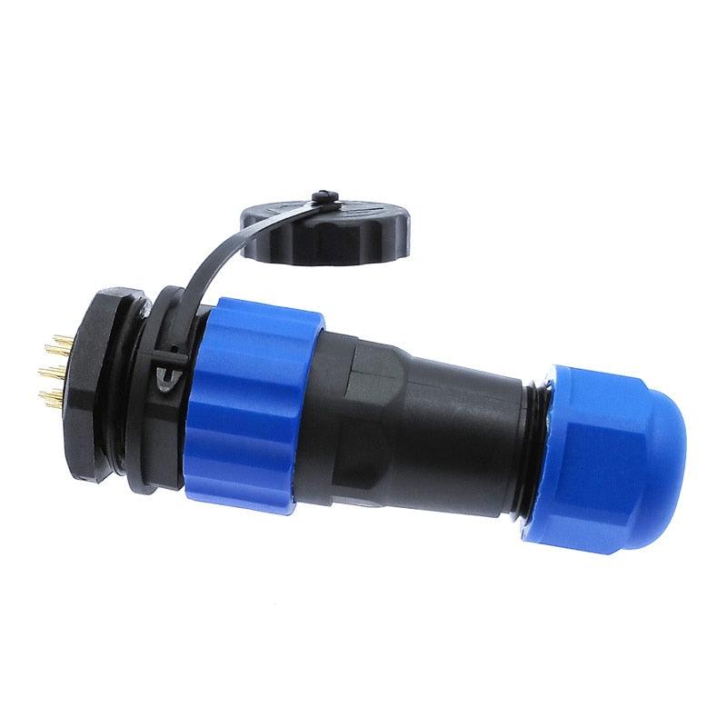SP20 IP68 waterproof connector 1 pin 2 pin 3/4/5/6/7/8/9/10/12/14Pins connectors plug and socket.