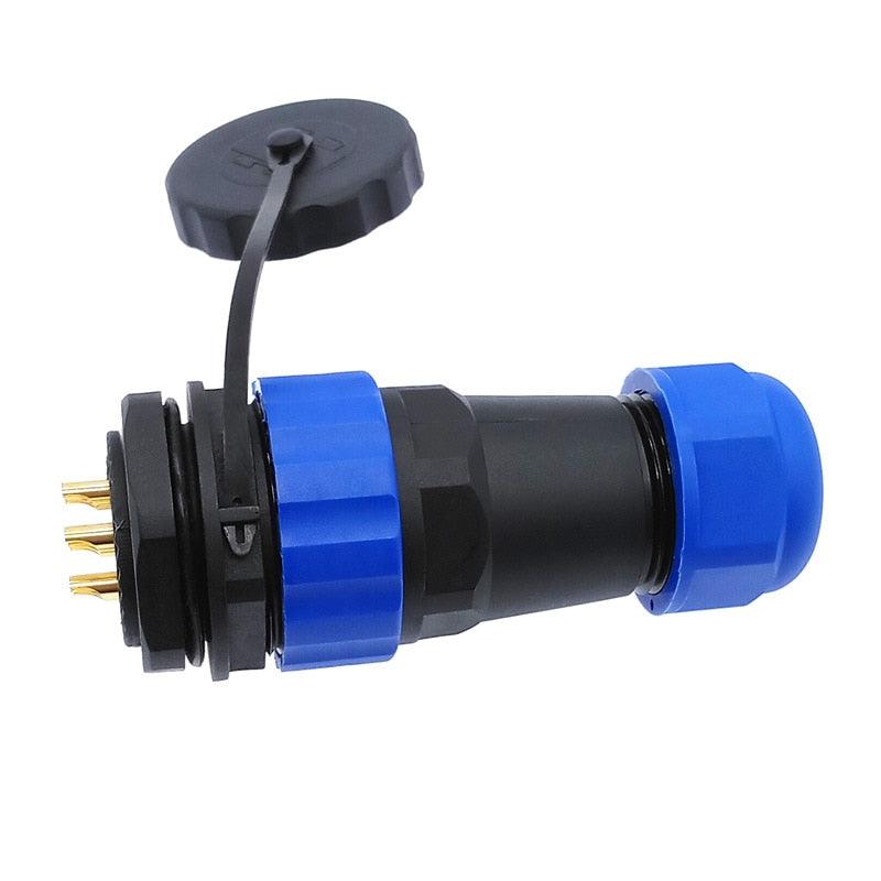 SP28 Straight  waterproof connector 2 pin 3/4/5/6/7/8/9/10/12/14/16/19/22/24/26Pin IP68 Threaded socket.