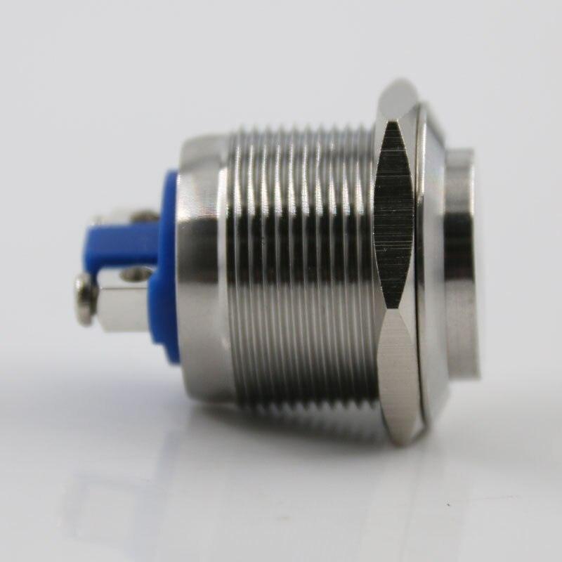 The 22mm Metal Push  Button Switch Reset Button Instant Doorbell Car Horn Waterproof Stainless Steel for Car Auto Engine Start.