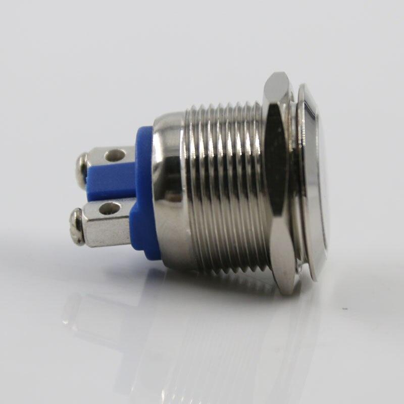 The 22mm Metal Push  Button Switch Reset Button Instant Doorbell Car Horn Waterproof Stainless Steel for Car Auto Engine Start.