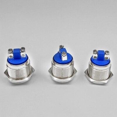 The 22mm Metal Push  Button Switch Reset Button Instant Doorbell Car Horn Waterproof Stainless Steel for Car Auto Engine Start.