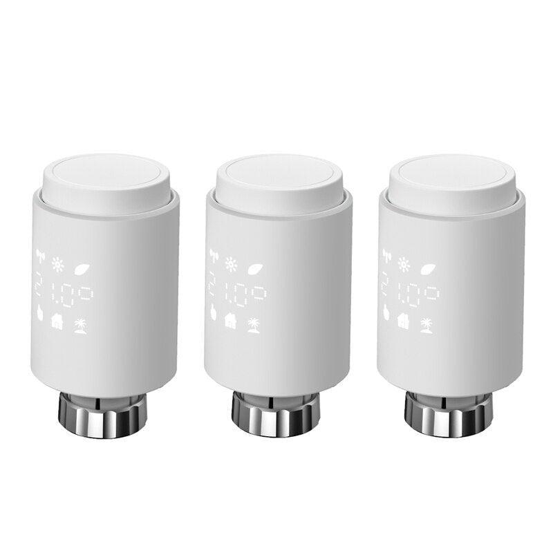 Tuya Smart ZigBee Radiator Actuator TRV Programmable Thermostatic Radiator Valve App Remote Temperature Controller Support Alexa.