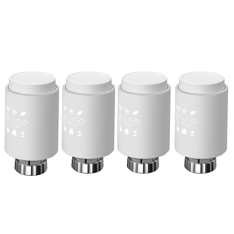 Tuya Smart ZigBee Radiator Actuator TRV Programmable Thermostatic Radiator Valve App Remote Temperature Controller Support Alexa.