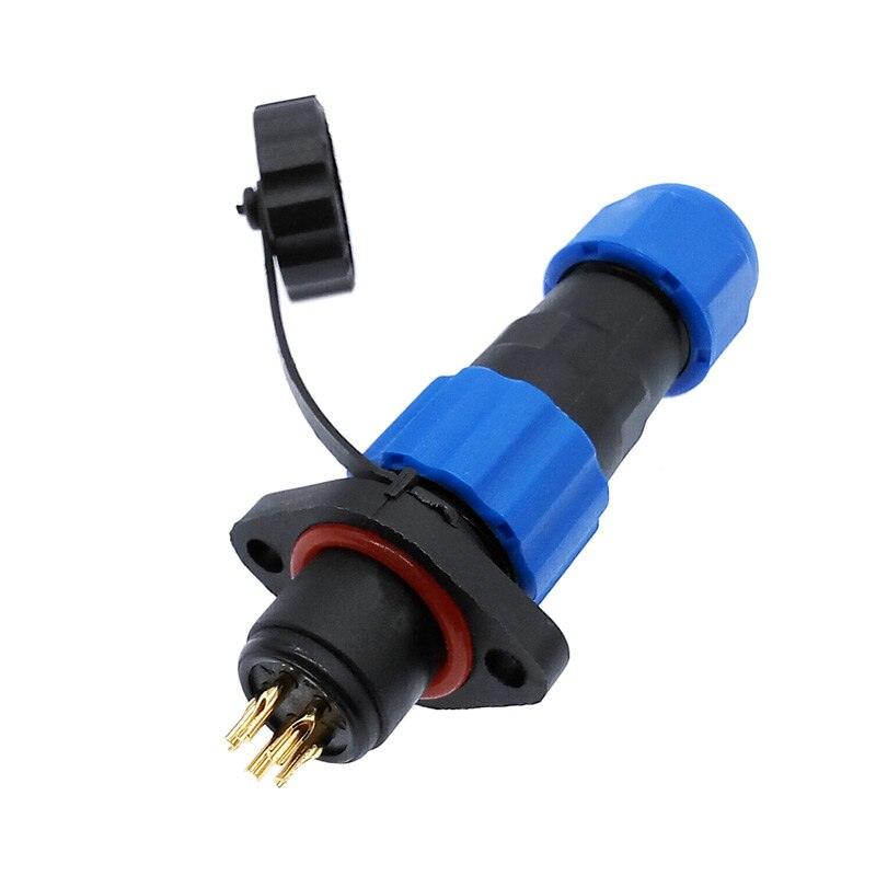 Waterproof connector IP68 SP13 2 Pin 3pin 4pin 5pin 6pin 7pin cable connectors Plug and socket.sp13 2 pin ip68