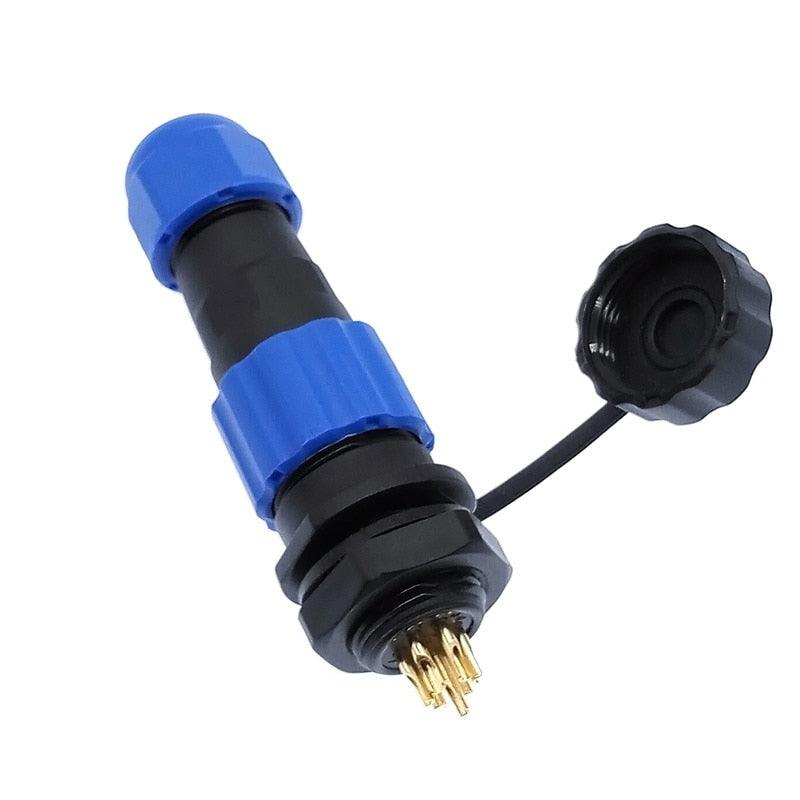 Waterproof connector IP68 SP13 2 Pin 3pin 4pin 5pin 6pin 7pin cable connectors Plug and socket.sp13 2 pin ip68