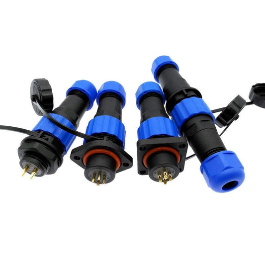Waterproof connector SP16 IP68 cable connector plug &amp; socket Male and Female 2 3 4 5 6 7 8 9 Pin,6 pin wire connector,sp16 connector,sp16 ip68 connector 3 pin
