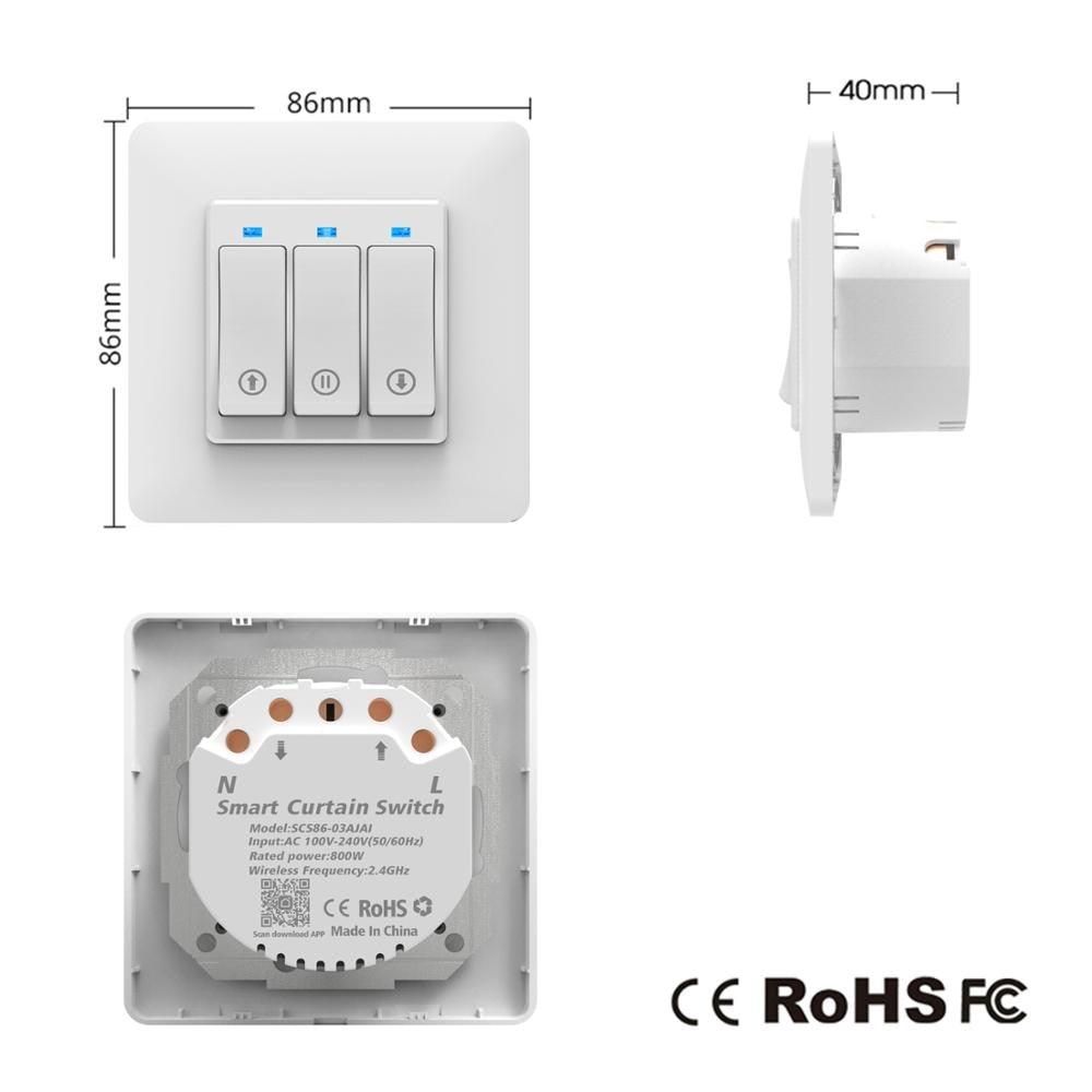 WiFi Timer Curtain Switch Controller for Roller Shutter Electric Motor TUYA Smart Life Smart Home Automation Google Home Alexa.wifi module curtain roller