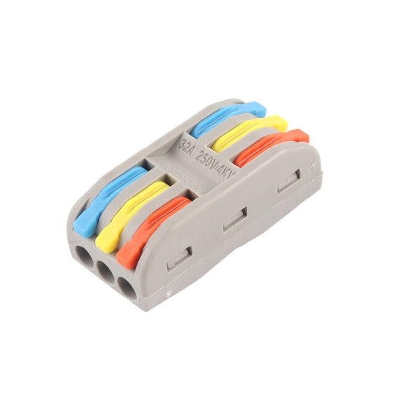 Wire Connectors Boxed Quick Push-In Conductor Terminal Block 222 SPL- 2/3/4/5 Pin universal Cable Splitter Electrical Connector.