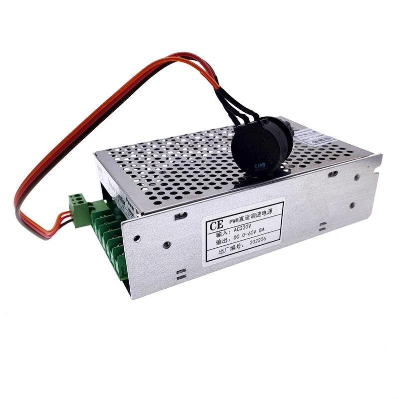 WK608 110V-220VAC 8A Speed Regulator 0-60V PWM for DC Motor Control Supply.