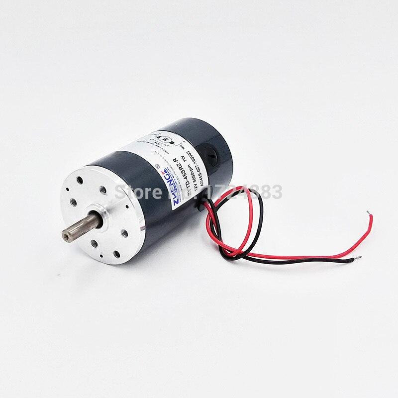 ZHENGKE ZYTD-45SRZ-R 45mm 12V/24V DC motor Round shaft 2000RPM3000RPM4000RPM5000RPM 7W/8W.