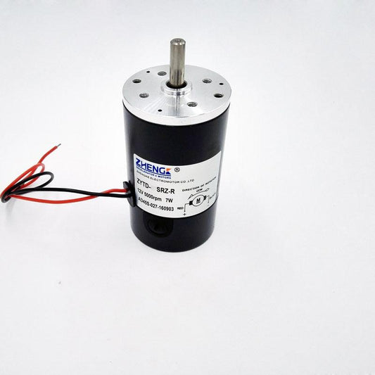 ZHENGKE ZYTD-50SRZ-R 50mm Tubular motor 12V/24V DC motor Round shaft 2000RPM3000RPM4000RPM5000RPM6000RPM 7W/8W.