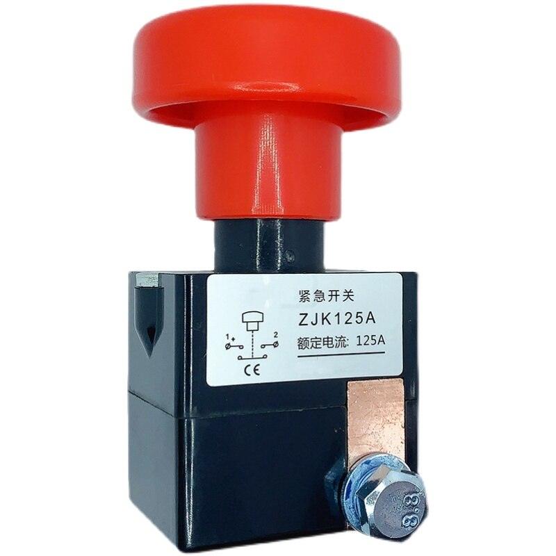 ZJK125 125A DC Power Emergency Disconnecting Switch Push Button Switch ED125 for Electric Car Automobile Vehicle Forklift.
